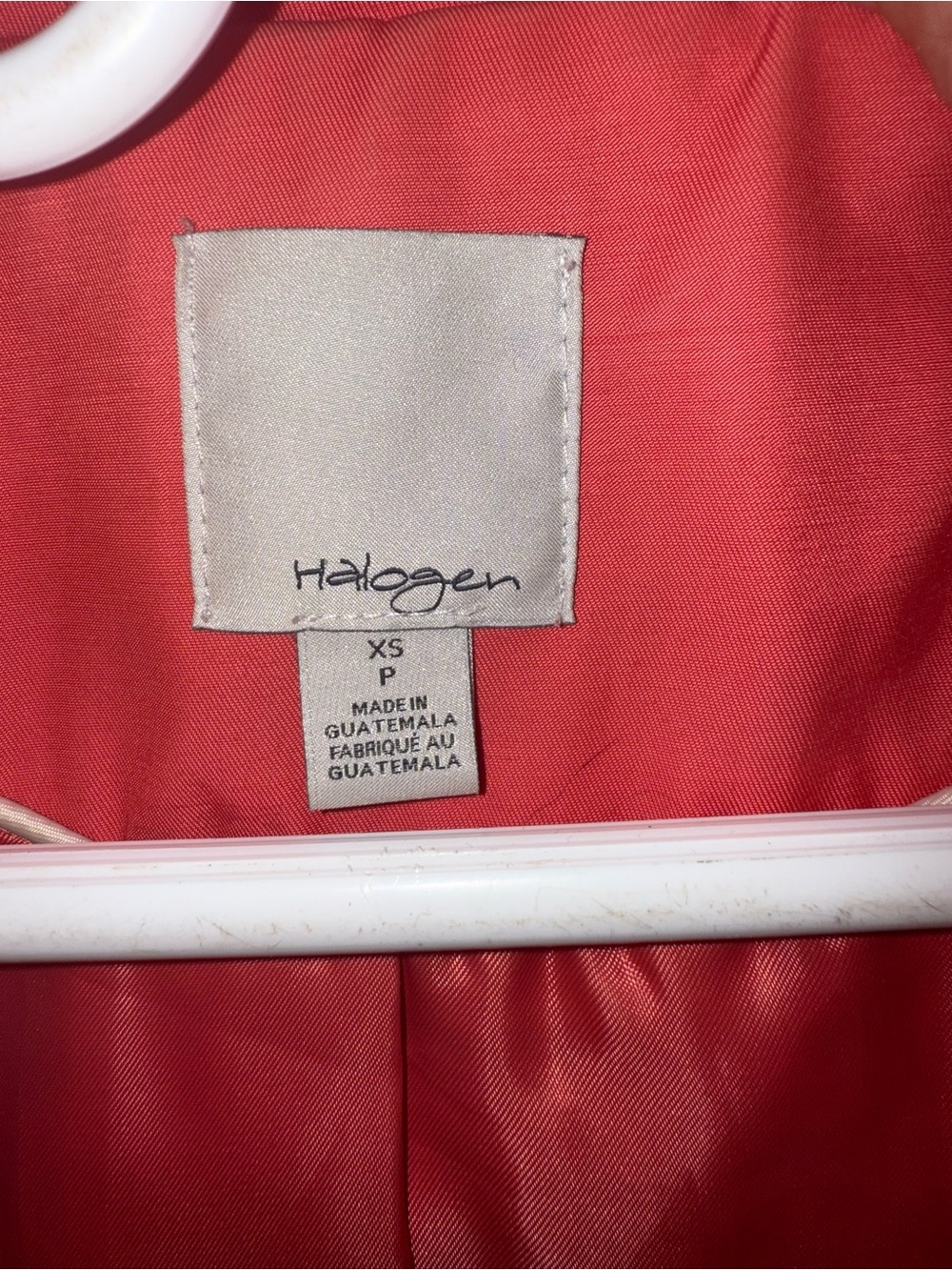 Halogen Coral Double-Breasted Trench Coat - Picture 9 of 16